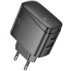МЗП Hoco CS63A Bright PD65W+QC3.0 (1USB-A/1C) Black