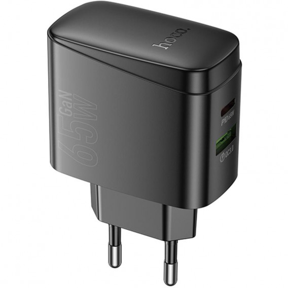 МЗП Hoco CS63A Bright PD65W+QC3.0 (1USB-A/1C) Black