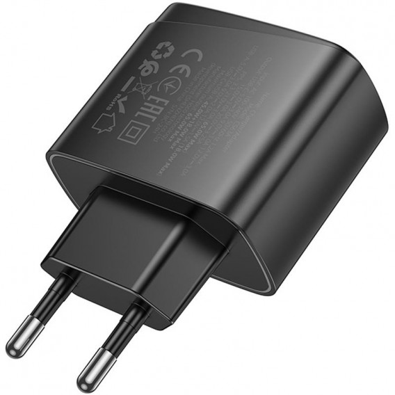 МЗП Hoco CS63A Bright PD65W+QC3.0 (1USB-A/1C) Black
