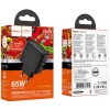 МЗП Hoco CS63A Bright PD65W+QC3.0 (1USB-A/1C) Black