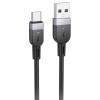 Кабель Hoco X109 Energy USB-A - USB-C, 3 м, 3A, силіконовий, чорний