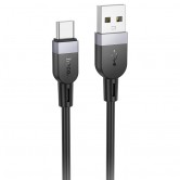Кабель Hoco X109 Energy USB-A - USB-C, 3 м, 3A, силіконовий, чорний
