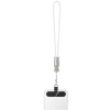 Дата кабель Hoco X126 Experto Type-C to Type-C 60W + Phone Holder & Lanyard (0.35m) Light Gray