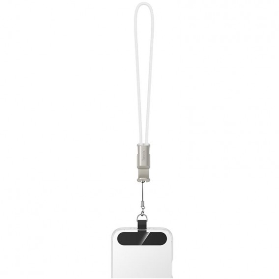 Дата кабель Hoco X126 Experto Type-C to Type-C 60W + Phone Holder & Lanyard (0.35m) Light Gray Дата кабель Hoco X126 Experto Type-C to Type-C 60W + Phone Holder & Lanyard (0.35m) Light Gray