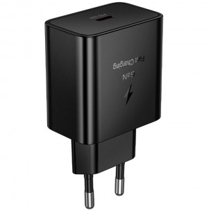 Мережевий зарядний пристрій Hoco N77 Star GaN USB-C 45W, чорний Мережевий зарядний пристрій Hoco N77 Star GaN USB-C 45W, чорний