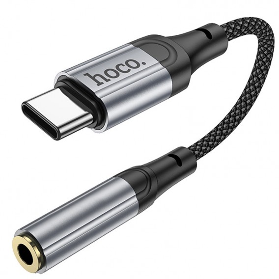 Перехідник Hoco LS36 Fresh Type-C to 3,5 AUX Black Перехідник Hoco LS36 Fresh Type-C to 3,5 AUX Black