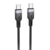 Дата кабель Hoco X109 Energy silicone Type-C to Type-C 60W (3m) Black