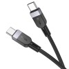Дата кабель Hoco X109 Energy silicone Type-C to Type-C 60W (3m) Black