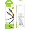 Дата кабель Hoco X109 Energy silicone Type-C to Type-C 60W (3m) Black