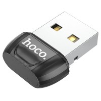 USB Bluetooth-адаптер Hoco UA18, Bluetooth 5.0, чорний USB Bluetooth-адаптер Hoco UA18, Bluetooth 5.0, чорний