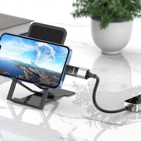 Перехідник Hoco UA17 Lightning Male to USB Female USB2.0 Чорний Перехідник Hoco UA17 Lightning Male to USB Female USB2.0 Чорний