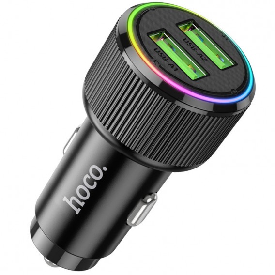 АЗП Hoco NZ14 Guerrero QC3.0 18W total 38W (2USB-A) Black АЗП Hoco NZ14 Guerrero QC3.0 18W total 38W (2USB-A) Black