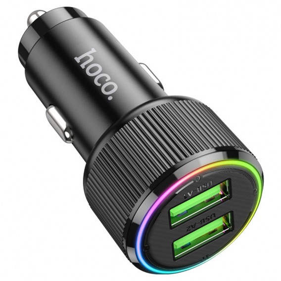 АЗП Hoco NZ14 Guerrero QC3.0 18W total 38W (2USB-A) Black АЗП Hoco NZ14 Guerrero QC3.0 18W total 38W (2USB-A) Black