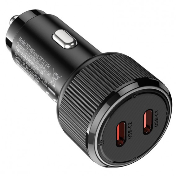 АЗП Hoco NZ14B Guerrero PD50W (2C) Black АЗП Hoco NZ14B Guerrero PD50W (2C) Black