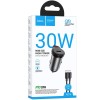 АЗП Hoco NZ16 Rigorous PD30W (1USB-C) + кабель Type-C to Type-C Metal grey