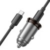 АЗП Hoco NZ16B Rigorous PD45W (2USB-C) + кабель Type-C to Type-C Metal grey