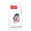 Перехідник Hoco UA46D OTG 2in1 Lightning male/Type-C male to USB female Metal gray