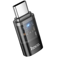 Адаптер Hoco UA36D USB-C (штекер) - Lightning (гніздо), 3 A, чорний