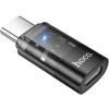 Перехідник Hoco UA36D Type-C male to Lightning female Black