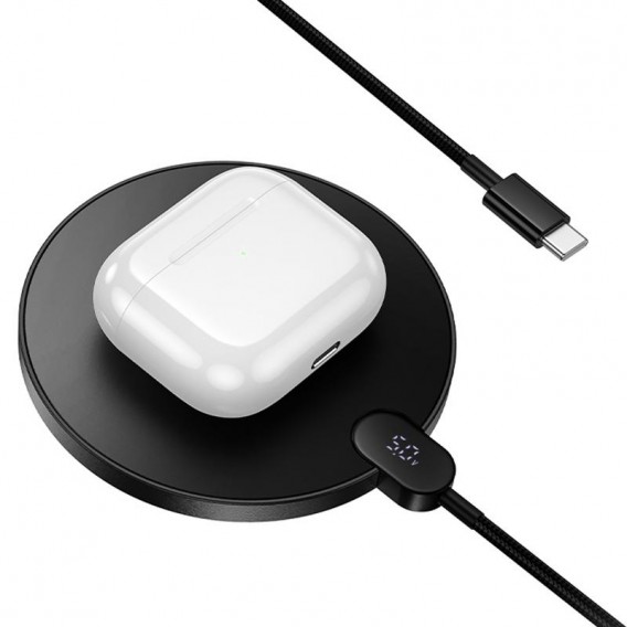 БЗП Hoco CW62 Peak with digital display and cable 15W Black БЗП Hoco CW62 Peak with digital display and cable 15W Black