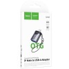 Перехідник Hoco UA46 Lightning Male to USB Female USB2.0 Metal gray