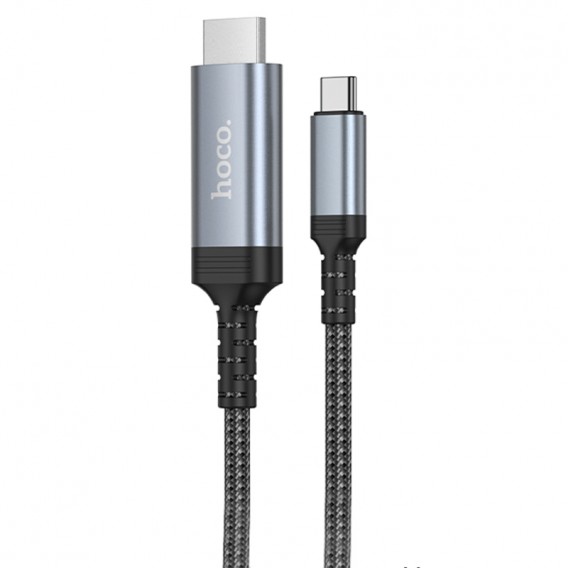 Перехідник Hoco UA43 Type-C to HDTV HD (1.8m) Metal gray