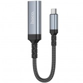 Адаптер Hoco UA43A USB-C - HDTV, 4K 30 Hz, 0.2 m, сірий Адаптер Hoco UA43A USB-C - HDTV, 4K 30 Hz, 0.2 m, сірий