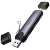 Картридер Hoco HB56 Victory 5in1 Type-C/USB2.0 to SD/TF3.0 + USB 2.0 Metal gray