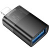Перехідник Hoco UA36 Lightning male to USB female Black