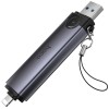 Картридер Hoco HB56A Victory 5in1 Lightning/USB2.0 to SD/TF3.0 + USB 2.0 Metal gray