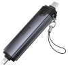 Картридер Hoco HB56B Victory 5in1 Type-C/Lightning to SD/TF3.0 + USB 2.0 Metal gray