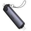 Картридер Hoco HB56B Victory 5in1 Type-C/Lightning to SD/TF3.0 + USB 2.0 Metal gray
