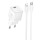 МЗП Hoco N66 Ingenious PD35W (1USB-C) + кабель Type-C to Lightning White