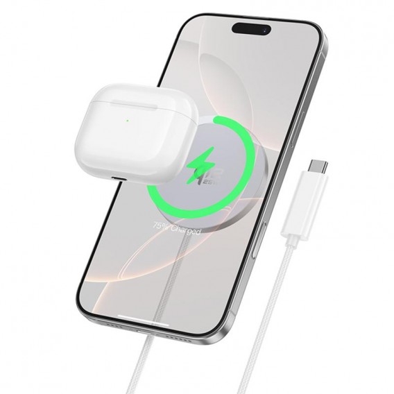БЗП Hoco CW63 Pro Fast Qi2 magnetic 25W White