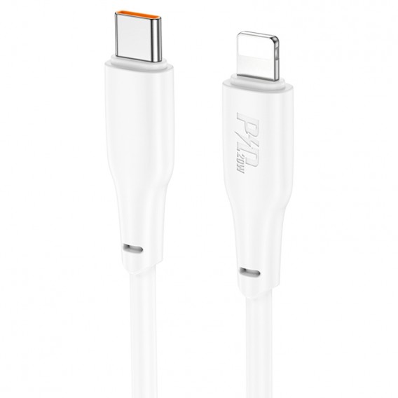 Кабель Hoco X93 Force USB-C – Lightning, 2 m, PD 20 W, білий