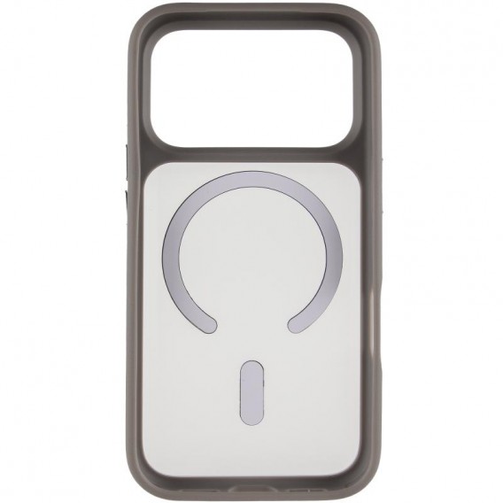 TPU+PC чохол Metal Buttons with Magnetic Fit для Apple iPhone 17 Pro Max (6.9") Сірий / Grey - зображення 2 TPU+PC чохол Metal Buttons with Magnetic Fit для Apple iPhone 17 Pro Max (6.9") Сірий / Grey - зображення 2