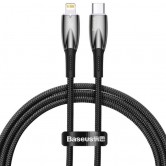 Кабель Baseus Glimmer USB Type-C — Lightning, 20 W, 1 м, чёрный (CADH000001) Кабель Baseus Glimmer USB Type-C — Lightning, 20 W, 1 м, чёрный (CADH000001)