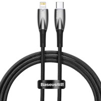 Кабель Baseus Glimmer Series USB Type-C — Lightning, 20 W, 1 м, чорний (CADH000001) Кабель Baseus Glimmer Series USB Type-C — Lightning, 20 W, 1 м, чорний (CADH000001)