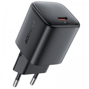 Мережевий зарядний пристрій Acefast A119 GaN 45 Вт, USB-C, чорний