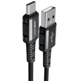 Дата кабель Acefast C1-04 USB to Type-C 3A (1.2m) Black Дата кабель Acefast C1-04 USB to Type-C 3A (1.2m) Black
