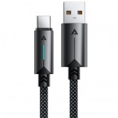 Кабель Acefast C19-04 USB-C - USB, 3 А, 1,2 м, чорний Кабель Acefast C19-04 USB-C - USB, 3 А, 1,2 м, чорний
