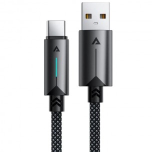 Кабель Acefast C19-04 USB-C - USB, 3 А, 1,2 м, чорний Кабель Acefast C19-04 USB-C - USB, 3 А, 1,2 м, чорний