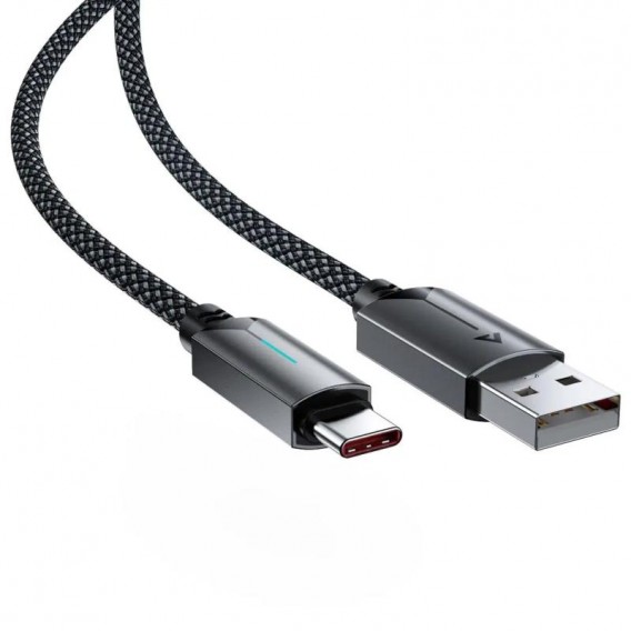 Дата кабель Acefast C19-04 USB to Type-C 3A (1.2m) Black - зображення 3 Дата кабель Acefast C19-04 USB to Type-C 3A (1.2m) Black - зображення 3