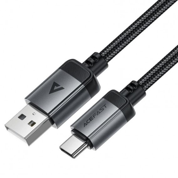 Дата кабель Acefast C20-04 USB to Type-C 3A (1.2m) Black - зображення 2 Дата кабель Acefast C20-04 USB to Type-C 3A (1.2m) Black - зображення 2