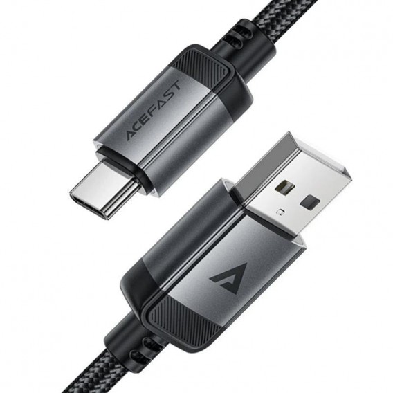 Дата кабель Acefast C20-04 USB to Type-C 3A (1.2m) Black - зображення 3 Дата кабель Acefast C20-04 USB to Type-C 3A (1.2m) Black - зображення 3