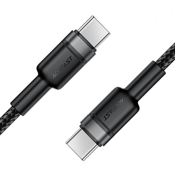 Дата кабель Acefast C22-03 Type-C to Type-C 60W (1.2m) Black - зображення 3 