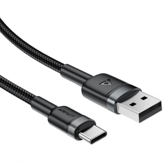 Дата кабель Acefast C22-04 USB to Type-C 60W (1.2m) Black - зображення 2 Дата кабель Acefast C22-04 USB to Type-C 60W (1.2m) Black - зображення 2