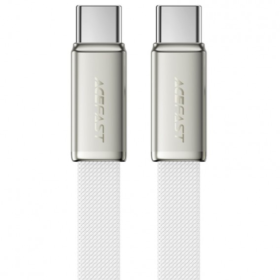 Дата кабель Acefast C24-03 Type-C to Type-C 60W (1.2m) White - зображення 1 Дата кабель Acefast C24-03 Type-C to Type-C 60W (1.2m) White - зображення 1