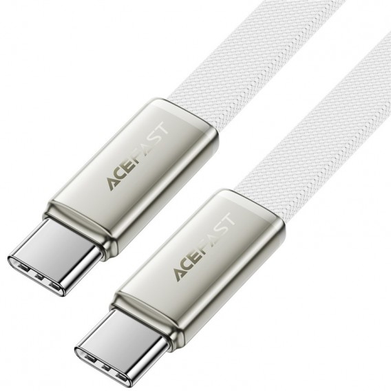 Дата кабель Acefast C24-03 Type-C to Type-C 60W (1.2m) White - зображення 3 Дата кабель Acefast C24-03 Type-C to Type-C 60W (1.2m) White - зображення 3