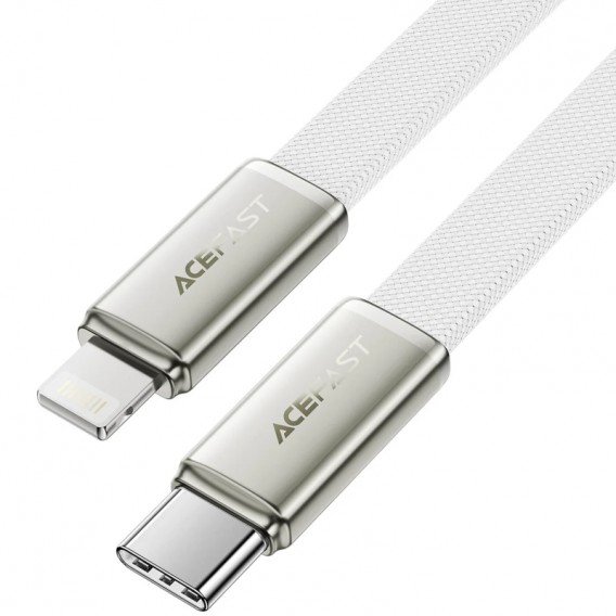 Дата кабель Acefast C24-01 Type-C to Lightning 30W (1.2m) White - зображення 1 Дата кабель Acefast C24-01 Type-C to Lightning 30W (1.2m) White - зображення 1